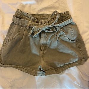 American Eagle Mom Shorts with Tie